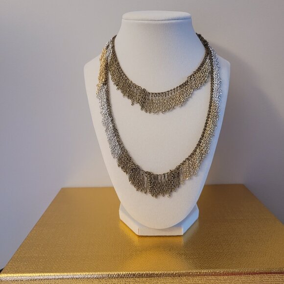 Jewelry - Gold, Silver and Bronze Tone Necklace